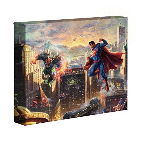 Thomas Kinkade Studios Superman Man of Steel 8 x 10 Gallery Wrapped Canvas