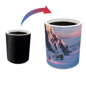 Morphing Mugs Disney – Frozen – Thomas Kinkade Studios - One 11 oz Color Changing Ceramic Mug – Image Revealed When HOT Liquid Is Added!