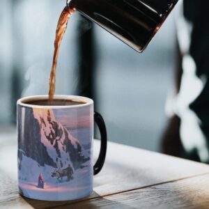 Morphing Mugs Disney – Frozen – Thomas Kinkade Studios - One 11 oz Color Changing Ceramic Mug – Image Revealed When HOT Liquid Is Added!