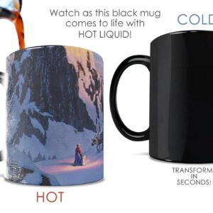 Morphing Mugs Disney – Frozen – Thomas Kinkade Studios - One 11 oz Color Changing Ceramic Mug – Image Revealed When HOT Liquid Is Added!