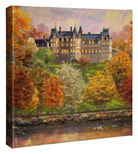 thomas kinkade studios biltmore in the fall 14 x 14 wrapped canvas