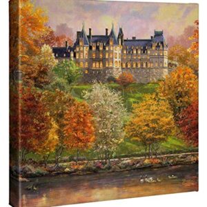 Thomas Kinkade Studios Biltmore in the Fall 14 x 14 Wrapped Canvas