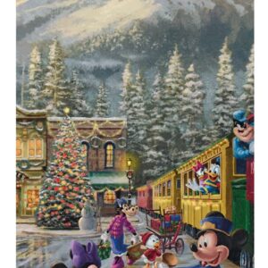 Ceaco - Thomas Kinkade - Disney - Holiday - Candy Cane Express - 1000 Piece Jigsaw Puzzle