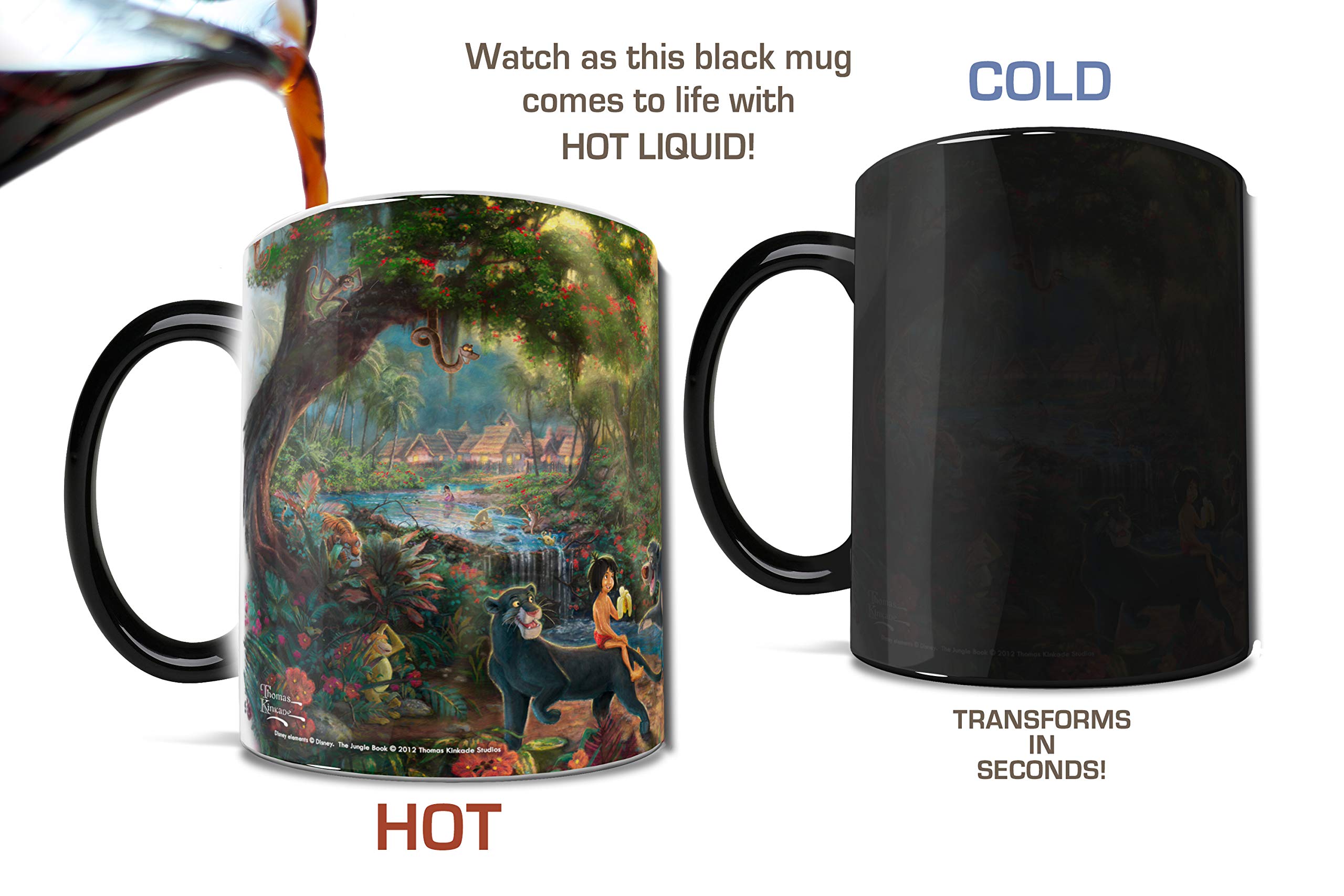 Thomas Kinkade's "The Jungle Book" Morphing Mug