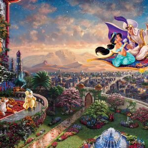 Ceaco Thomas Kinkade The Disney Collection Aladdin Jigsaw Puzzle, 750 Pieces