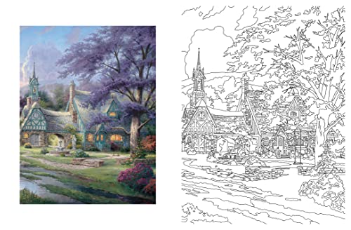 Posh Adult Coloring Book: Thomas Kinkade Designs for Inspiration & Relaxation (Posh Coloring Books) (Volume 14)