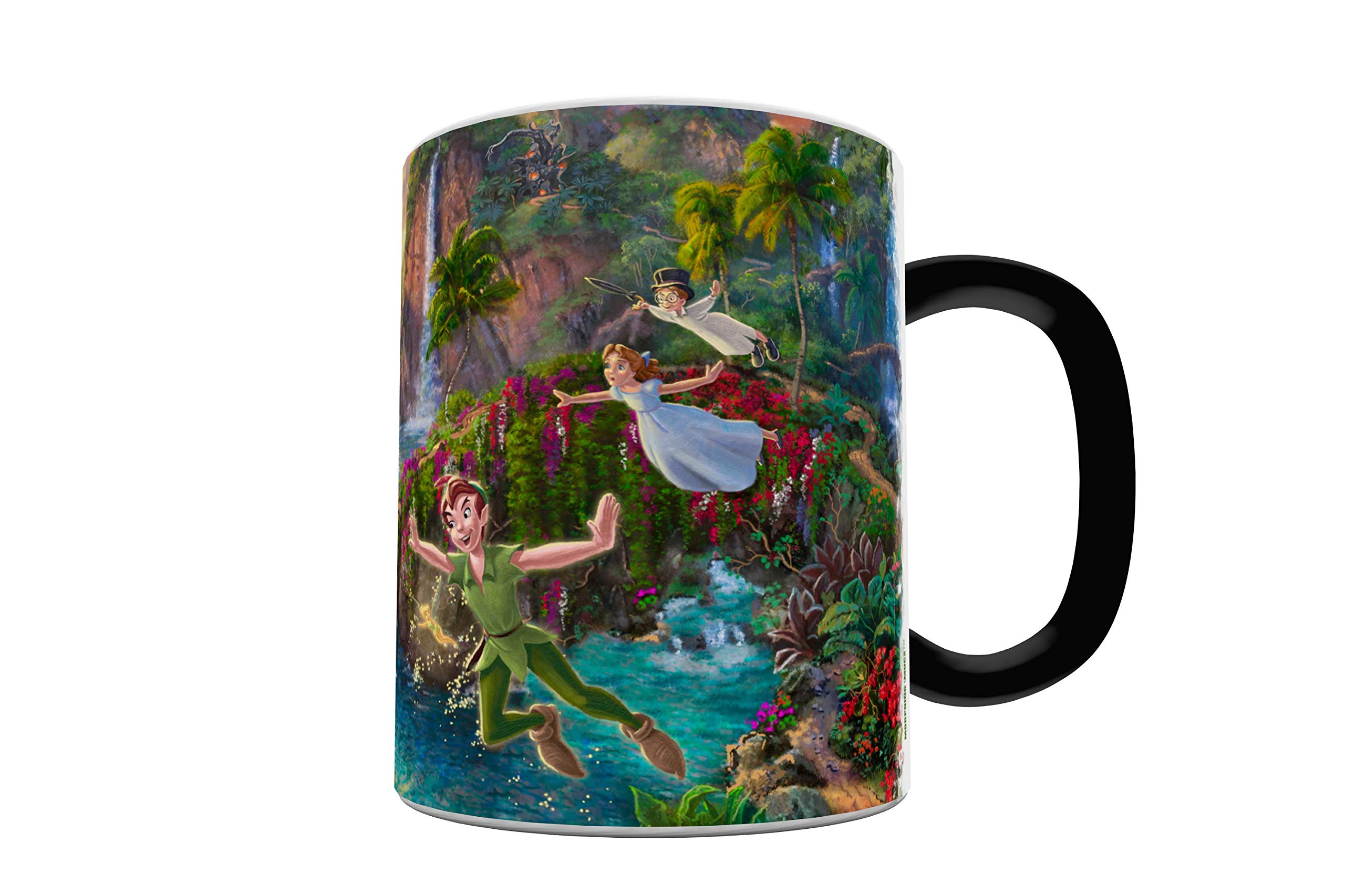 Morphing Mugs Disney - Peter Pan - Neverland - One 11 oz Color Changing Heat Sensitive Ceramic Mug – Image Revealed When HOT Liquid Is Added!