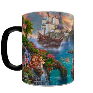 Morphing Mugs Disney - Peter Pan - Neverland - One 11 oz Color Changing Heat Sensitive Ceramic Mug – Image Revealed When HOT Liquid Is Added!