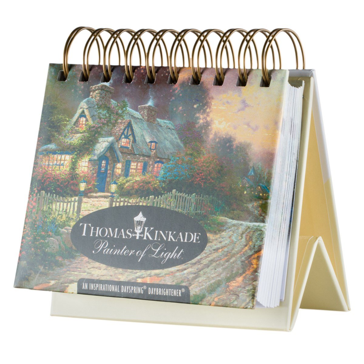 DaySpring - Thomas Kinkade Painter of Light: An Inspirational DaySpring DayBrightener - Perpetual Calendar with Encouraging Scripture from the King James Bible (23460)