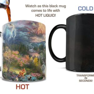 Morphing Mugs Disney - Bambi - Thomas Kinkade - One 11 oz Color Changing Heat Sensitive Ceramic Mug – Image Revealed When HOT Liquid Is Added!