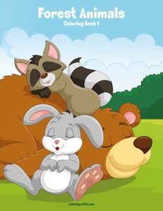 forest animals coloring book 1