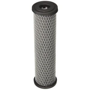 pentair pentek c1 carbon water filter, 10-inch, under sink dual purpose powdered activated carbon-impregnated cellulose replacement cartridge, 10" x 2.5", 5 micron, black
