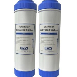 IPW Industries Inc. Granular Activated Carbon Water Filter Cartridges Compatible with Hydro Life 52412, C-2063 Models – Removes Bad Taste & Odor – Whole House Replacement Filter Cartridge - Pack of 2