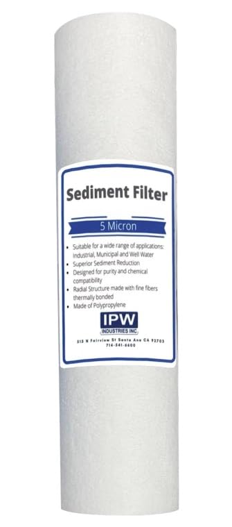 IPW Industries Inc. Compatible to Olympia Water Systems 10" Replacement Filters - 5 Micron Replacement Filter Kit - Stages 1, 2 & 3