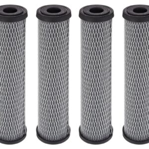 IPW Industries Inc. Compatible to AO Smith 10" x 2.5" - 5 Micron - Carbon/Sediment Water Filter Replacement Cartridge - For Whole House Filtration Systems - AO-WH-PRE-RCP2 - Pack of 4