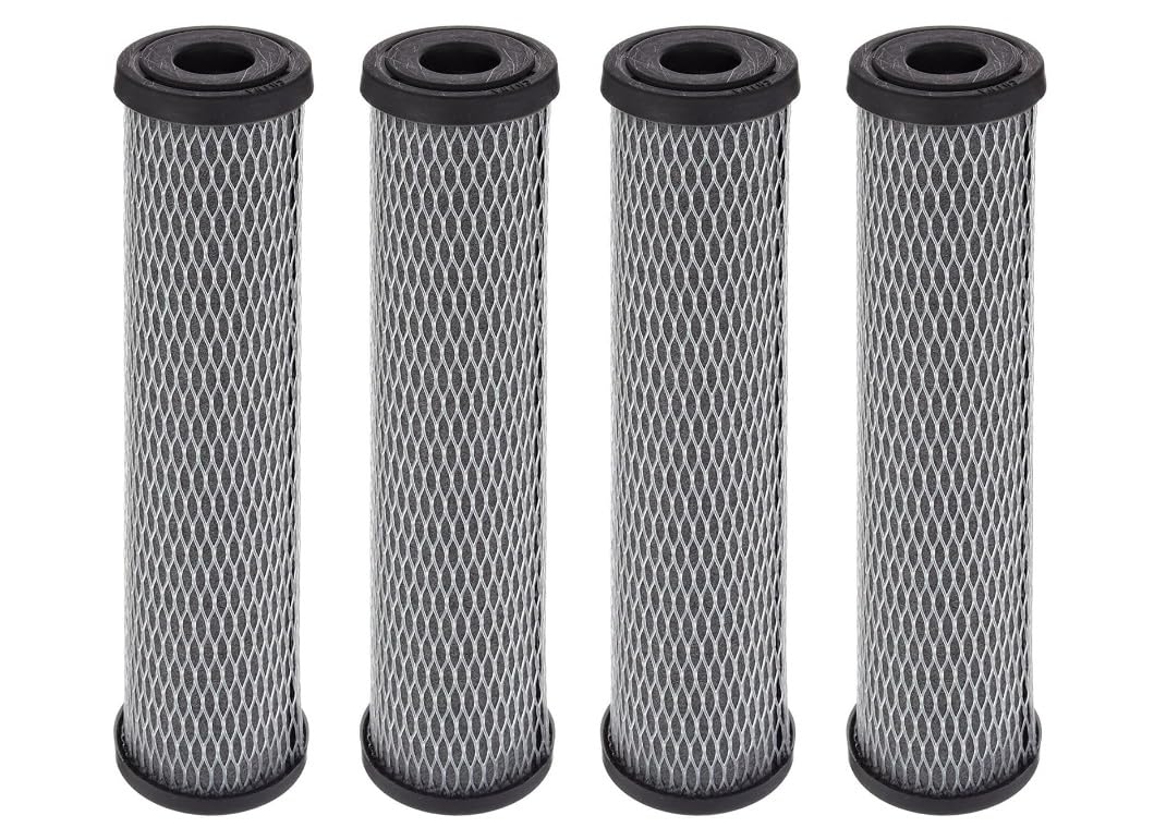 IPW Industries Inc. Compatible to AO Smith 10" x 2.5" - 5 Micron - Carbon/Sediment Water Filter Replacement Cartridge - For Whole House Filtration Systems - AO-WH-PRE-RCP2 - Pack of 4