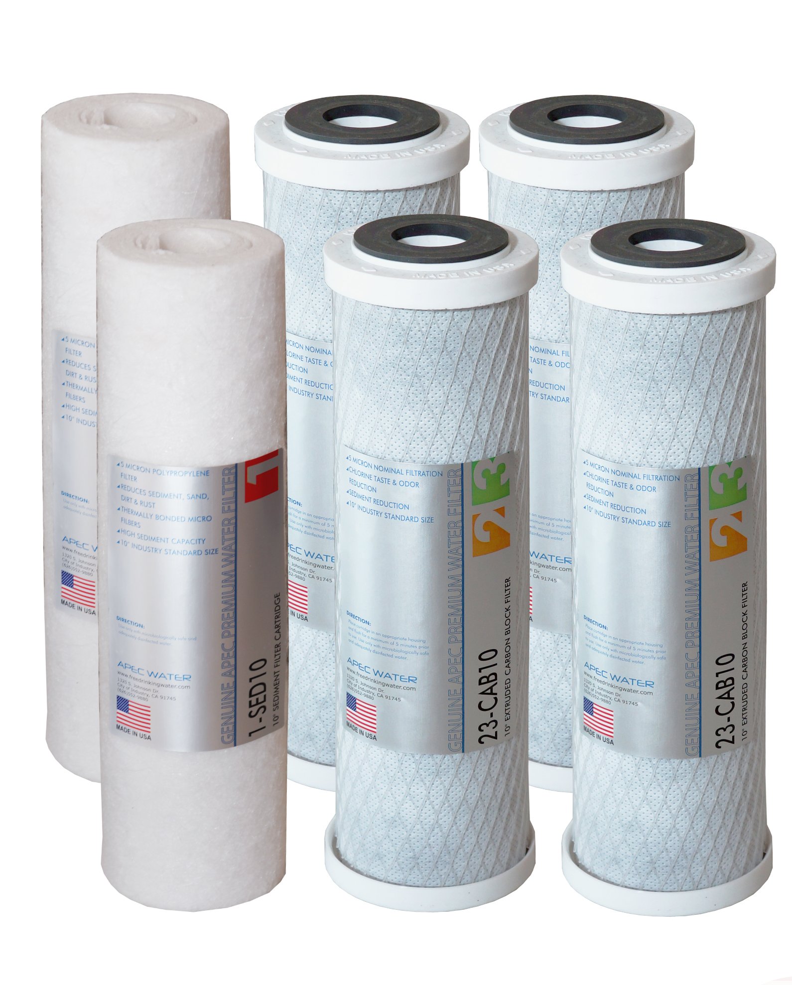 APEC Water Systems Filter Set with Inline Carbon Filter