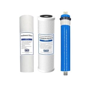 IPW Industries Inc. Compatible to Hydro Logic Stealth RO150 Complete Replacement Filter Kit Includes - Membrane, Carbon & Sediment Filter