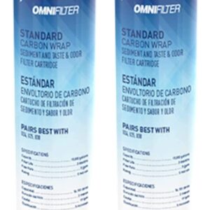 Pentair OMNIFilter TO1 Carbon Water Filter (10") and OMNIFilter OK25-S6-05 O-ring (6 count)