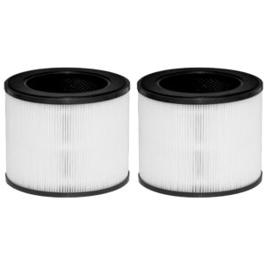 chamonny ma-22 true hepa replacement filter, compatible with ma series ma-22 air purifier, 3-in-1 h13 true hepa filter and activated carbon filter, 2 pack