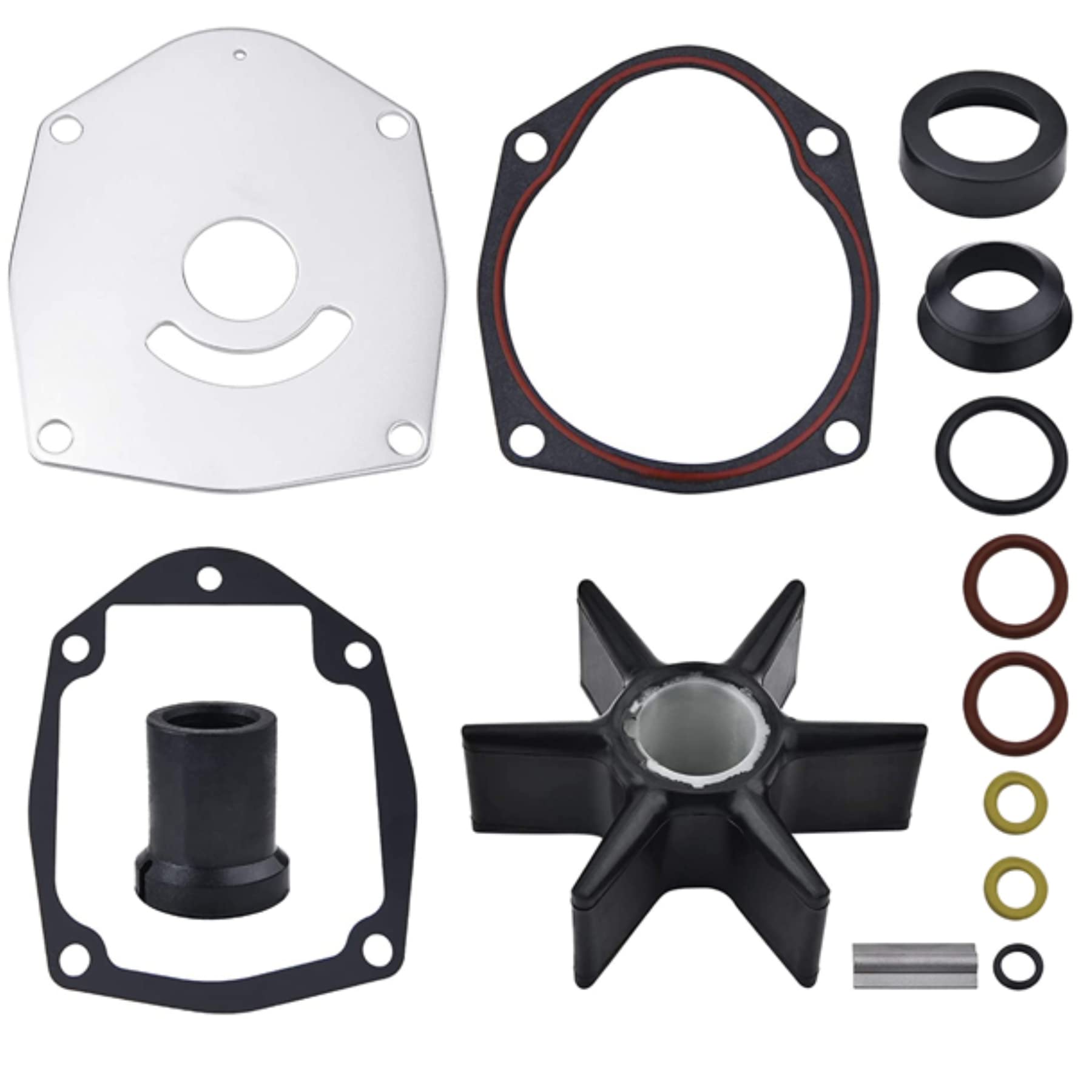 YiheoZux 8M0100526 Water Pump impeller Kit for MerCruiser Alpha One Gen 2 Stern Drives and Mercury Mariner 2/4 Strokes Outboard Motor 43026Q06 43026T11 18-2626 18-3214