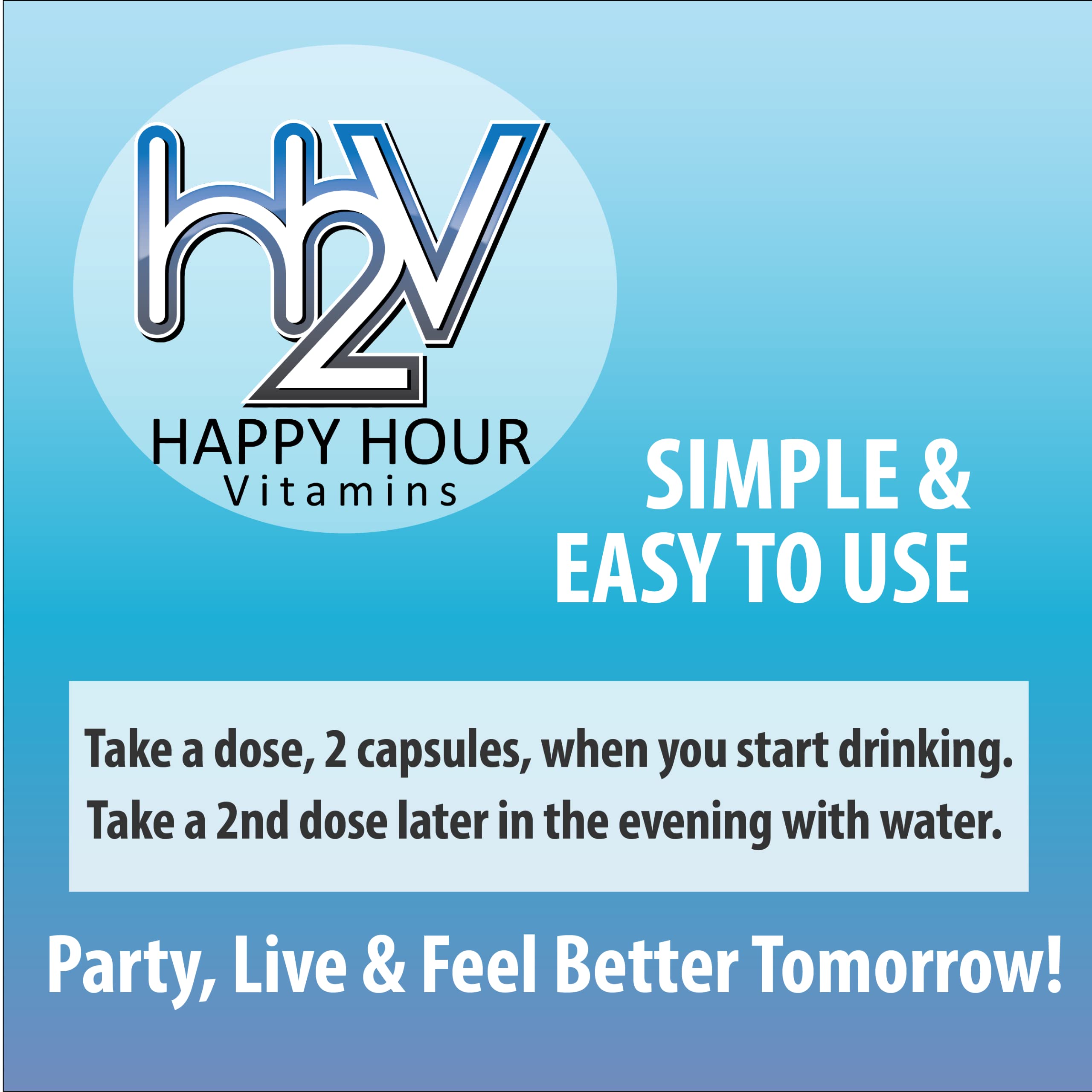 Happy Hour Vitamins Bottle - Multivitamin Formulated for Better Mornings – Live & Feel Better with Milk Thistle, Prickly Pear Cactus, B & C Vitamins, & More- 30 Servings