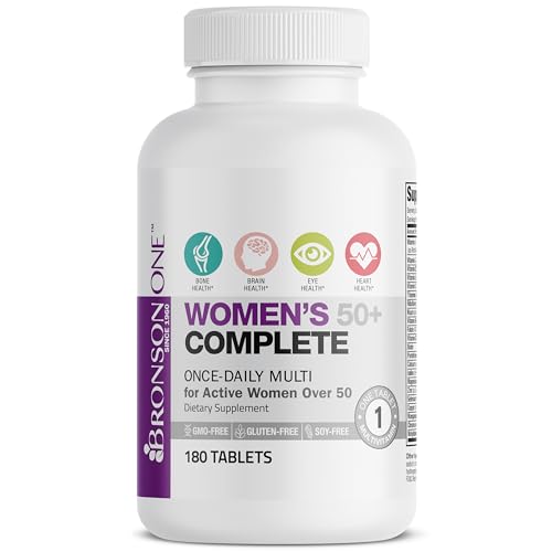 Bronson ONE Daily Women’s 50+ Complete Multivitamin Multimineral, 180 Tablets