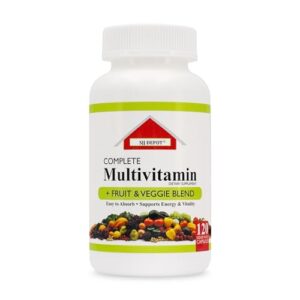 sjj depot 120 multivitamin fruit and vegetable liquid capsules, loaded multivitamins, supplements, multiple vitamin has joint heart brain antioxidants, daily women men senior adult multi vitamins