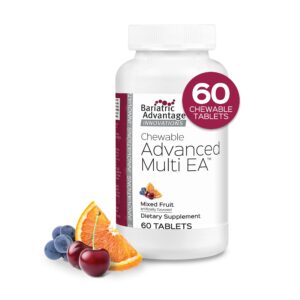 bariatric advantage chewable advanced multi ea - high potency daily multivitamin for bariatric surgery patients - mixed fruit flavor - 60 count