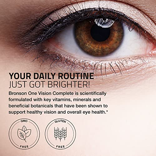 Bronson ONE Daily Vision Complete Eye Health Support Multivitamin Multimineral Supplement Formula, 180 Tablets