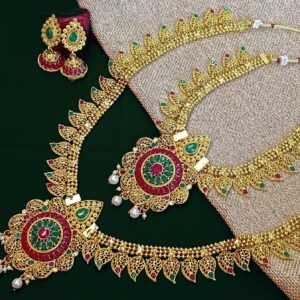 Efulgenz Indian Bridal Jewelry Sets for Women Gold Tone Traditional Indian Bollywood Bridal Wedding Set Of Choker Collar Princess Necklaces Dangle Earrings Jewellery