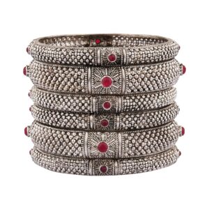 efulgenz oxidized indian bangles for women silver oxidized bangles traditional oxidised jewellery indian bangles bollywood bracelet