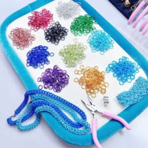 hobbyworker The Blue Beading Board,Velvet Like Work Surface Bead mat，Bead Tray for Jewelry Making，Jewellery Crafts Easy Fine Work