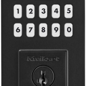 Kwikset 9260CNT-26S Contemporary SmartCode Keypad Electronic Deadbolt SmartKey Bright Chrome Finish