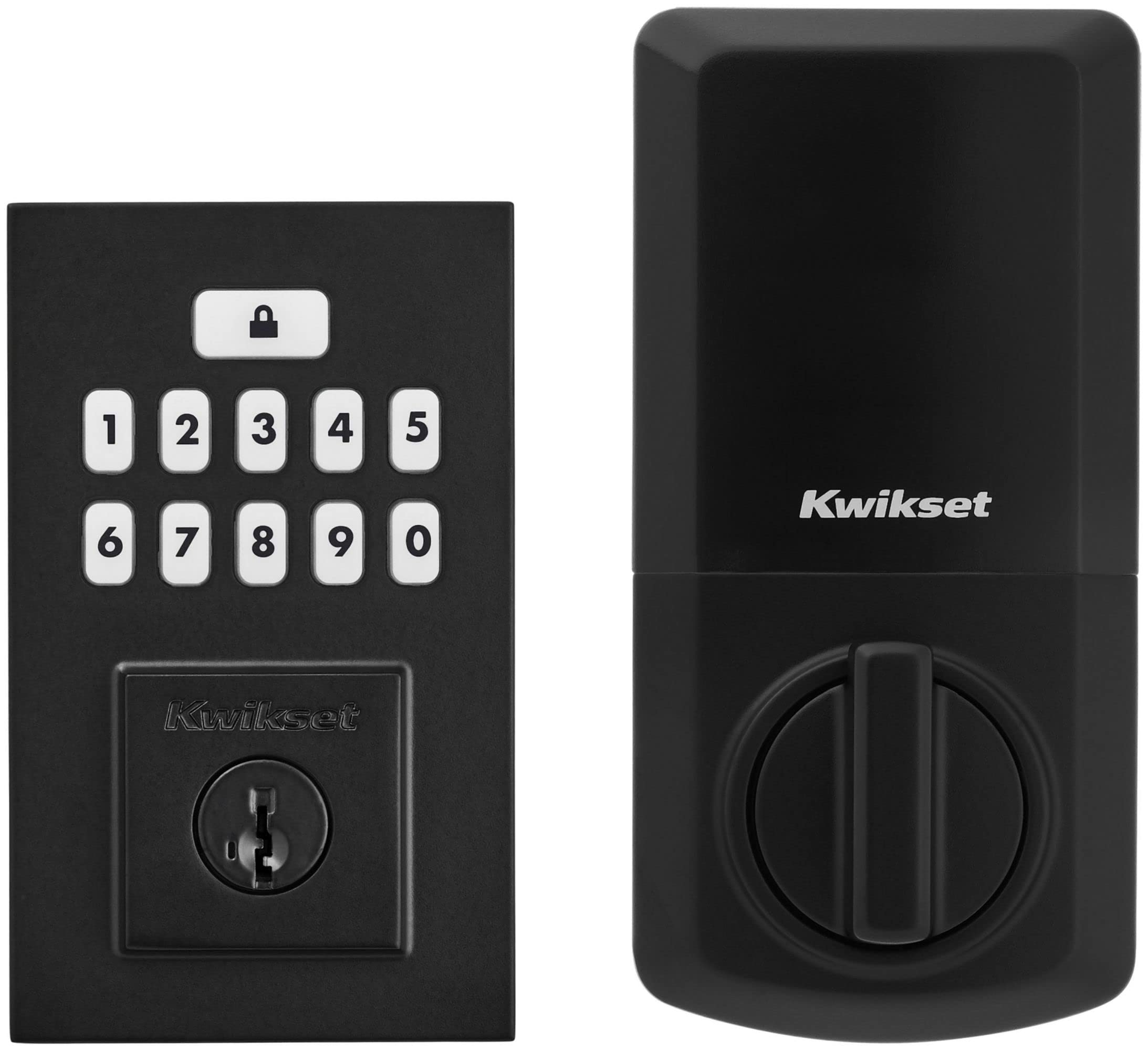 Kwikset 9260CNT-26S Contemporary SmartCode Keypad Electronic Deadbolt SmartKey Bright Chrome Finish