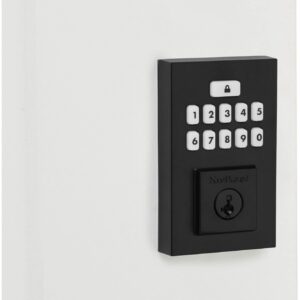 Kwikset 9260CNT-26S Contemporary SmartCode Keypad Electronic Deadbolt SmartKey Bright Chrome Finish