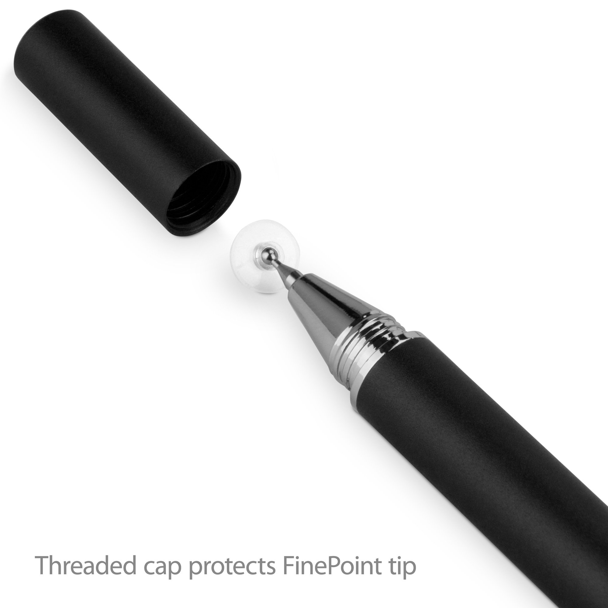 BoxWave Stylus Pen Compatible with Lockly Secure Pro - FineTouch Capacitive Stylus, Super Precise Stylus Pen for Lockly Secure Pro - Jet Black