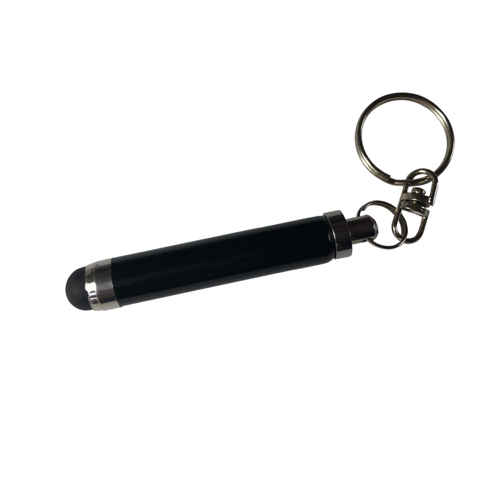 BoxWave Stylus Pen for Lockly Secure Lux (Stylus Pen Bullet Capacitive Stylus, Mini Stylus Pen with Keyring Loop for Lockly Secure Lux - Jet Black