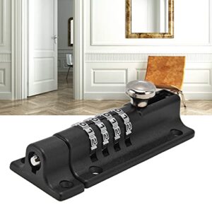 Alloy Household Button Doorbolt Digital Lock with Combination Locking AntiTheft Feature Ideal for Pool Maintenance Kits (Black Latch Lock)