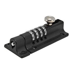 Alloy Household Button Doorbolt Digital Lock with Combination Locking AntiTheft Feature Ideal for Pool Maintenance Kits (Black Latch Lock)