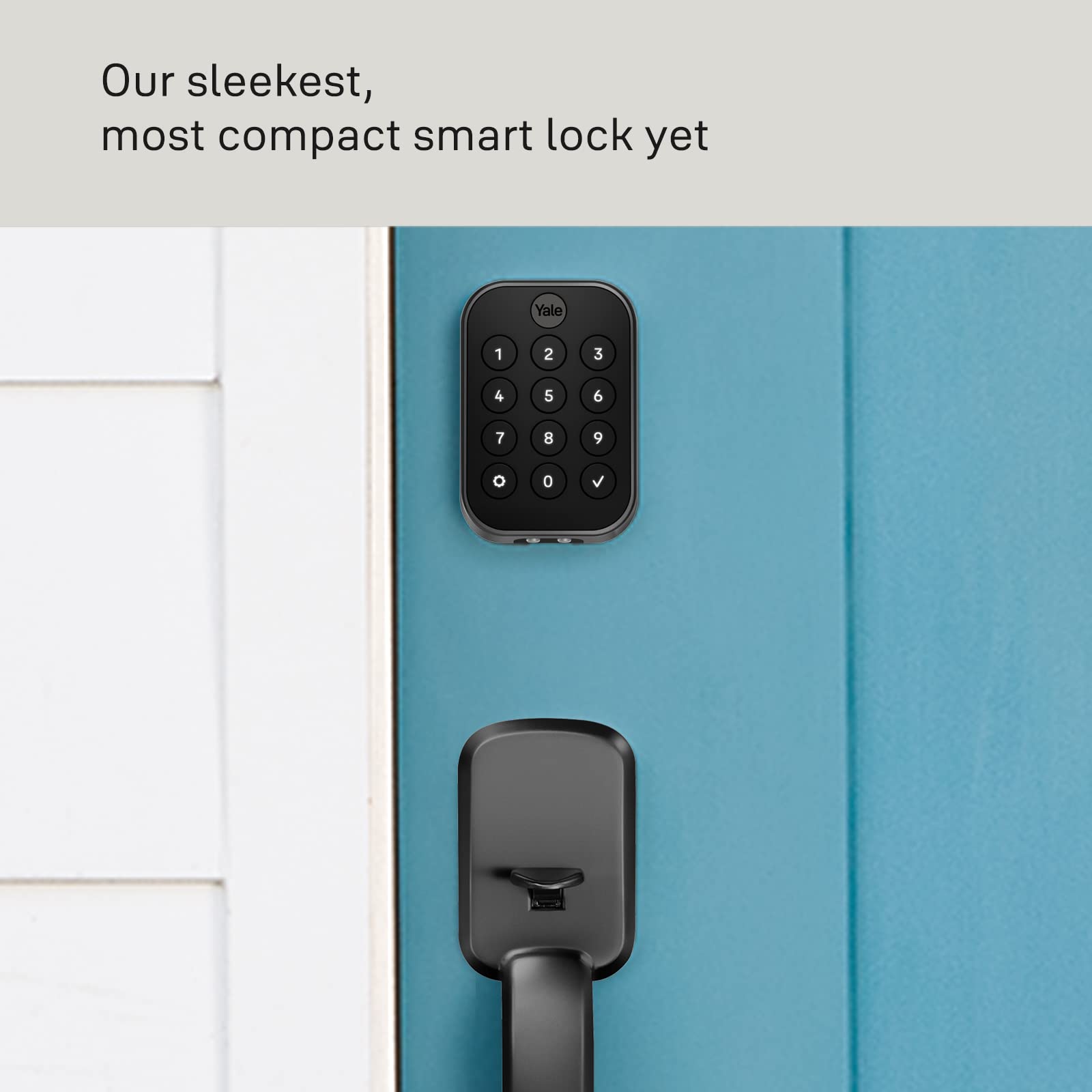 Yale Home Assure Lock 2 Deadbolt, Black Suede Keyless Entry Door Lock with Digital Touchscreen Keypad and Bluetooth Connectivity (No Wi-Fi), YRD430-BLE-BSP