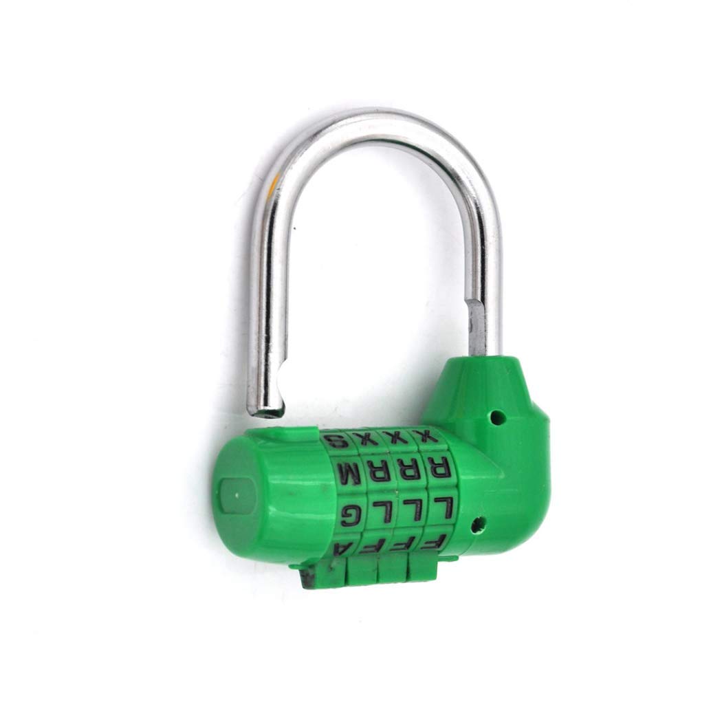 YingRen Word Combination Lock - Security Code Lock Digit Padlock for School Gym Locker/Sports Locker/Fence/Toolbox/Case/Hasp Storage Orange