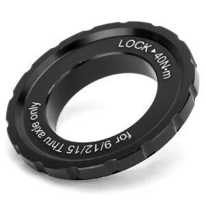 vgeby mountain bike center lock wheelset hub disc lock cover 12/15/20mm barrel shaft centerlock disc rotor lockring