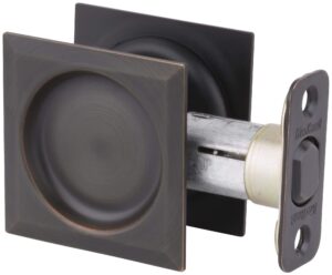 kwikset 334sqt-11p passage pocket door locks, venetian bronze