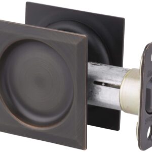 Kwikset 334SQT-11P Passage Pocket Door Locks, Venetian Bronze