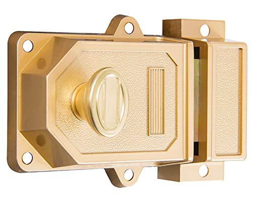 Tuff Stuff Bronze Single Cylinder Massive Surface Bolt Rim Deadlock Jumbo with Square Deadbolt