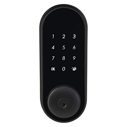 Amazon Basics Grade 2 Contemporary Electronic Touchscreen Deadbolt Door Lock - Matte Black