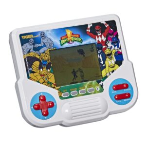 hasbro gaming tiger electronics mighty morphin power rangers electronic lcd video game, retro-inspired edition, handheld 1-player game, ages 8 and up