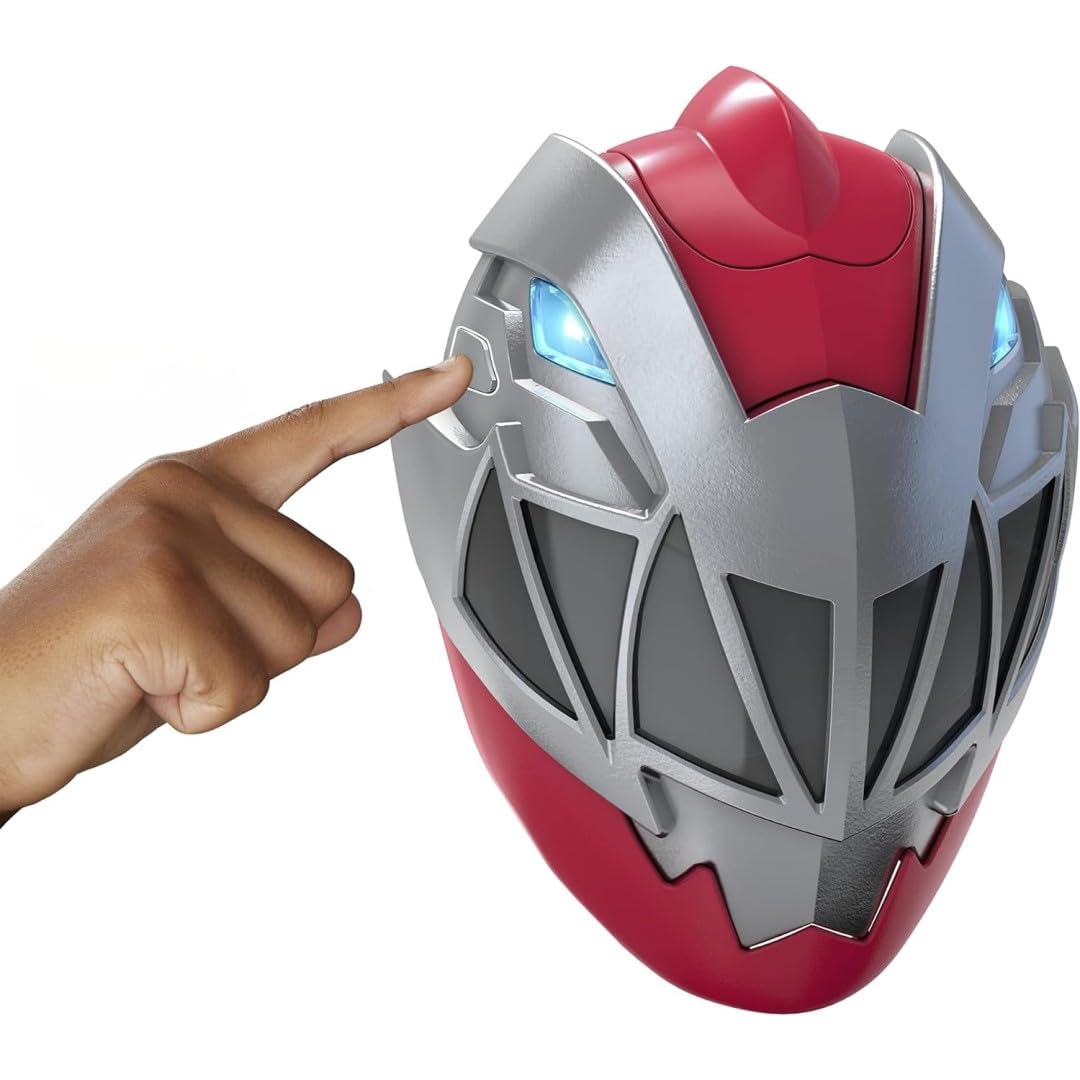 Power Rangers Dino Fury Red Ranger Electronic Mask Roleplay Toy for Costume and Dress Up Inspired by The TV Show Ages 5 and Up