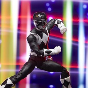 Power Rangers Lightning Collection Remastered Mighty Morphin Black Ranger 6-Inch Action Figure, Toys for Boys and Girls Ages 4 and Up